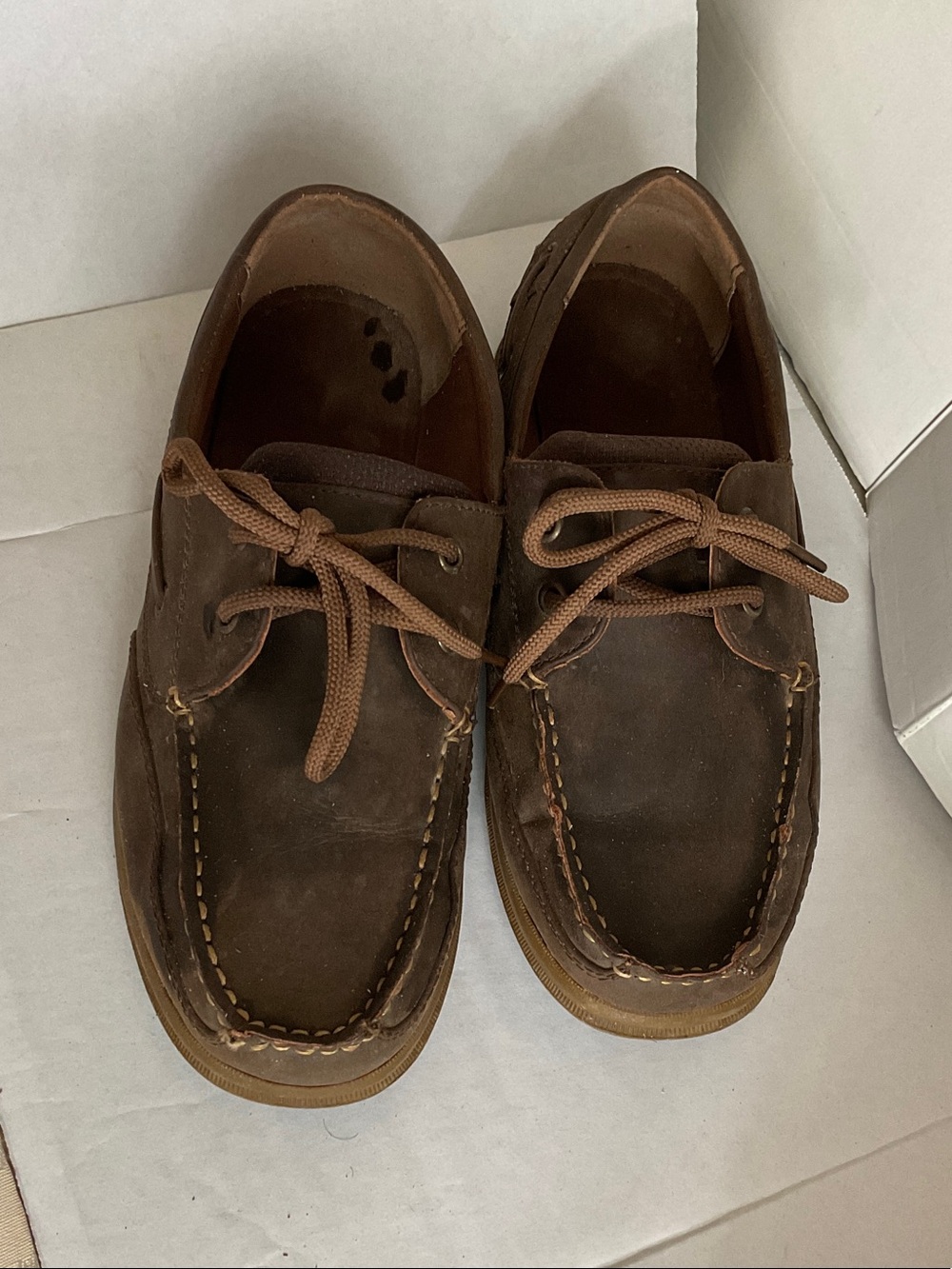 Dexter Men's Brown Leather Moc Toe Casual Shoes